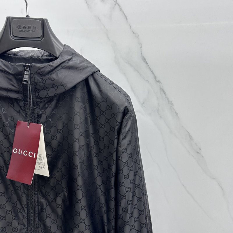 Gucci 자카드 후드 집업 재킷 001-277988