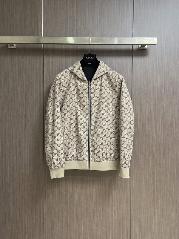 Gucci 양면 코튼 자수 로고 자켓 001-277994