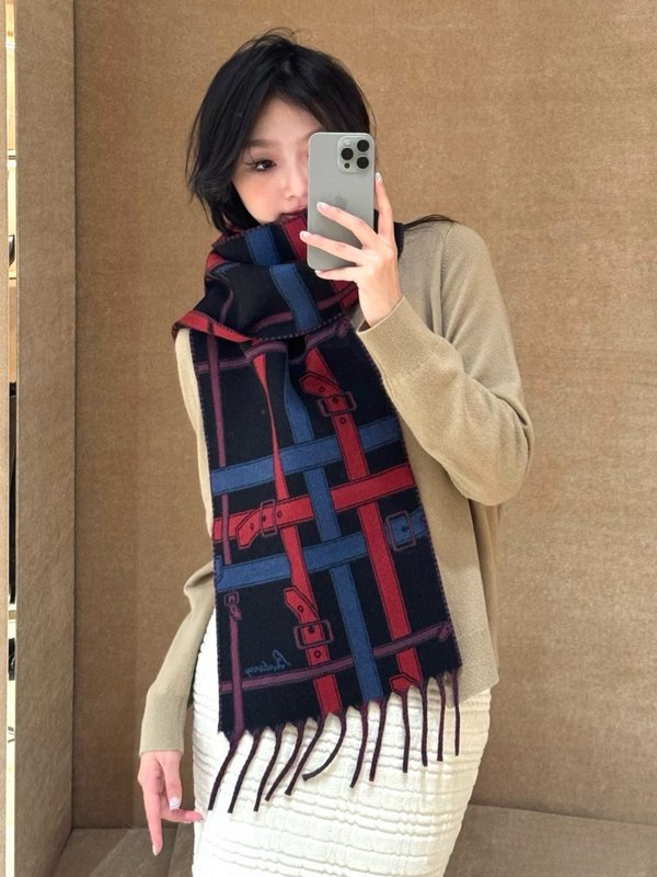 버버리 양면 캐시미어 스카프 001-278047