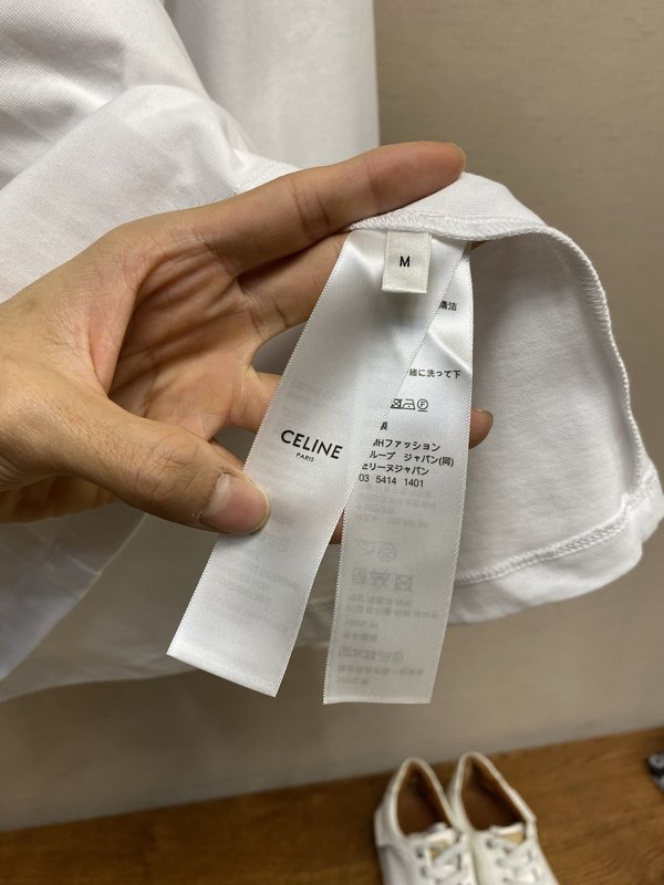 Celine 자수 긴팔 티셔츠 001-278170