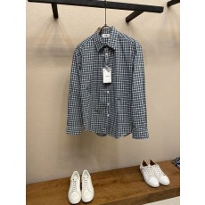셀린 체크 자수 셔츠 001-278178
