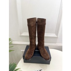 샤넬 더블 C 메탈 벨트 버클 라이더 롱부츠 001-278348