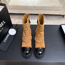 샤넬 가을/겨울 사각코 마틴부츠 앵클부츠 001-278353