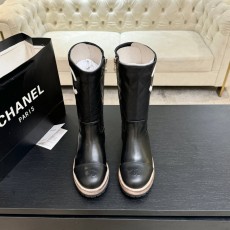 샤넬 포인티드 토 마틴 부츠 앵클 부츠 001-278357