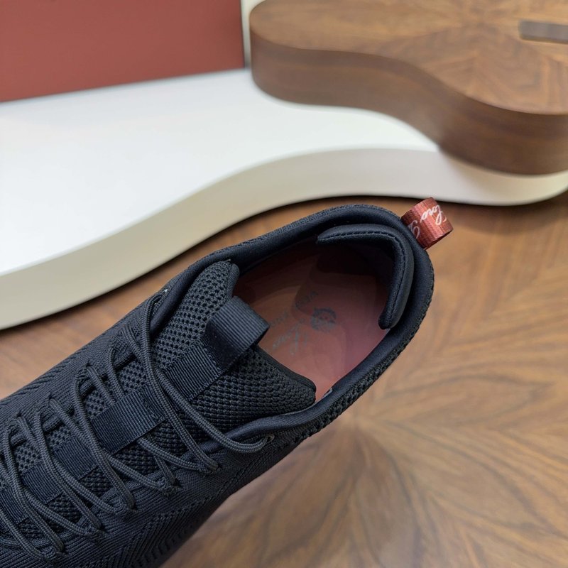 Loro Piana 메쉬 소가죽 캐주얼 운동화 남성 001-278369