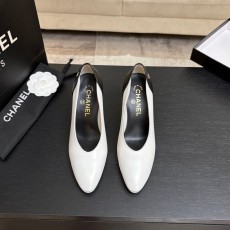 샤넬 클래식 더블 C 스틸레토 라운드토 힐 펌프스 001-278379