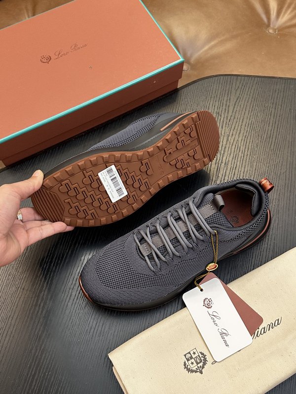 Loro Piana 검정색 니트 운동화 001-278399