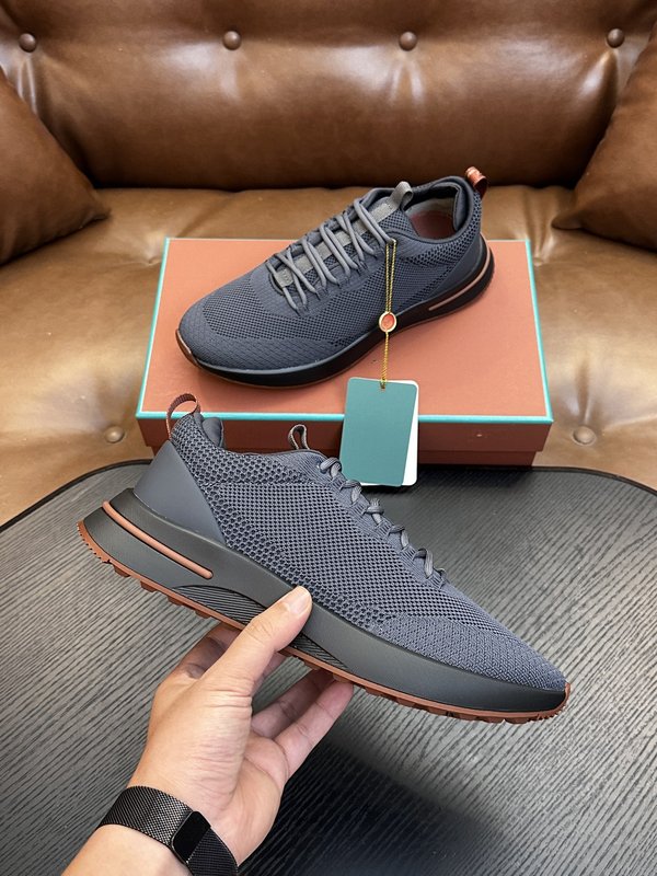 Loro Piana 검정색 니트 운동화 001-278399