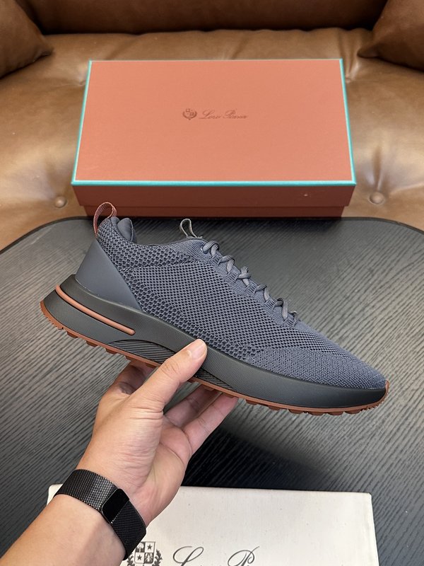 Loro Piana 검정색 니트 운동화 001-278399