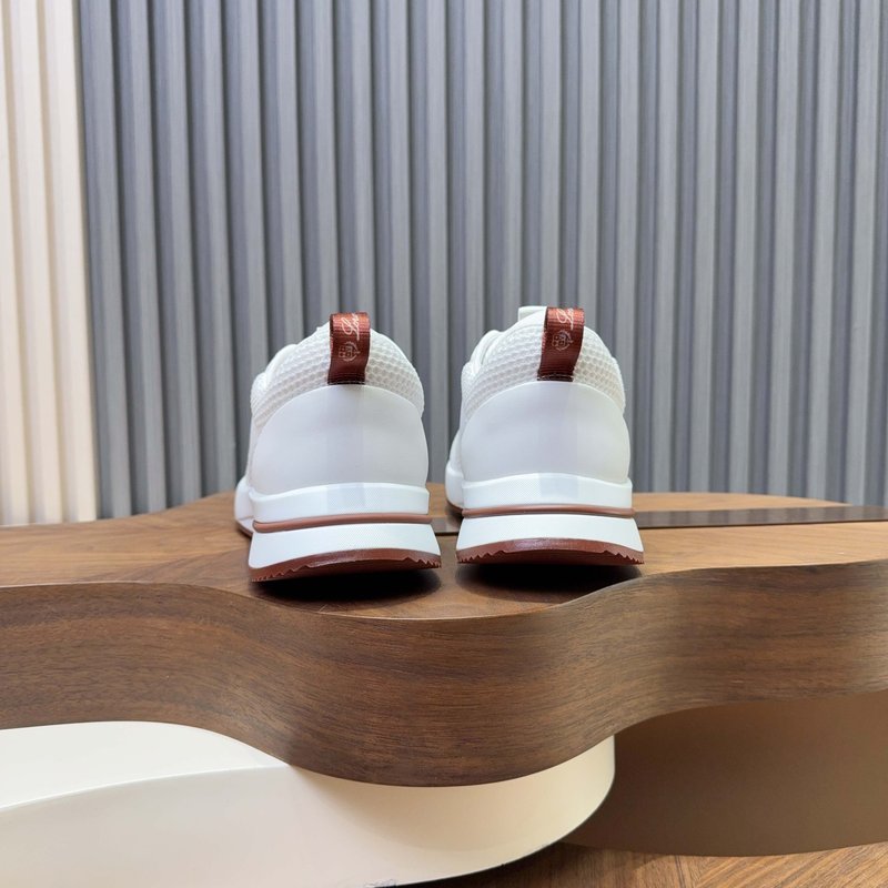 Loro Piana 메쉬 소가죽 캐주얼 운동화 남성용 001-278411
