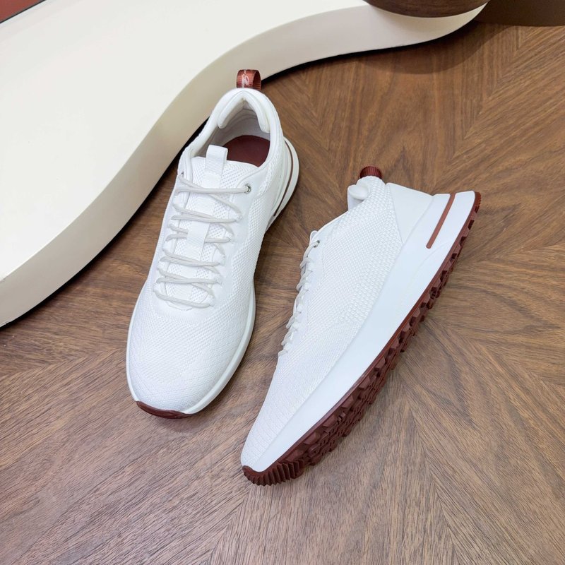 Loro Piana 메쉬 소가죽 캐주얼 운동화 남성용 001-278411