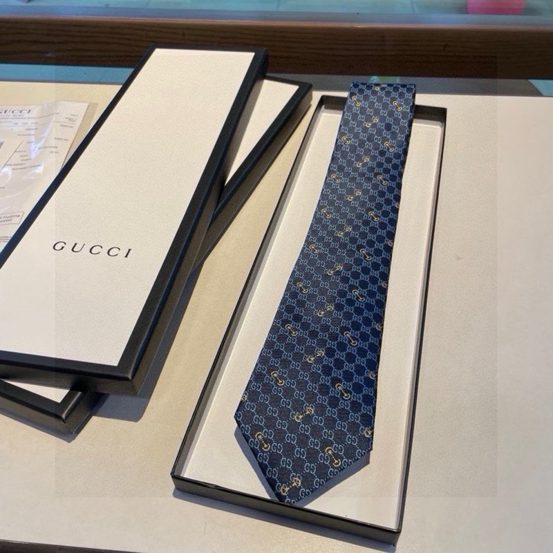 GUCCI 구찌 마구걸이 실크 넥타이 001-278430