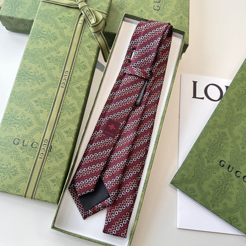 GUCCI 마구걸이 실크 자카드 넥타이 001-278447