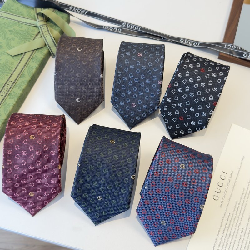 GUCCI GG 로고 프린트 넥타이 001-278462