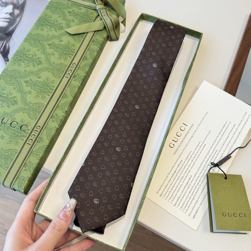 GUCCI GG 로고 프린트 넥타이 001-278462