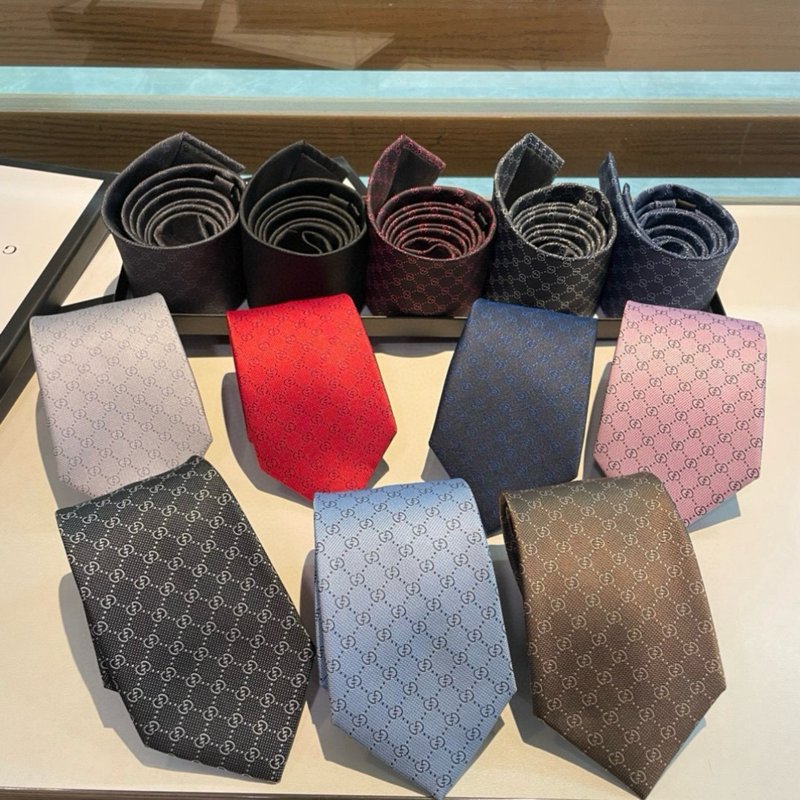 Gucci GG 로고 프린트 실크 넥타이 001-278466