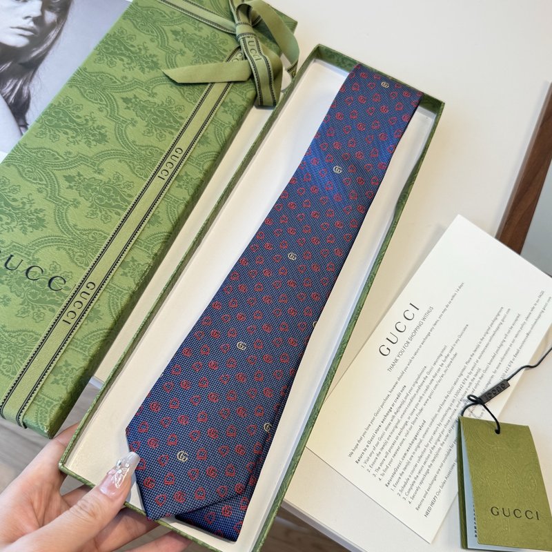 GUCCI GG 로고 프린트 넥타이 001-278477