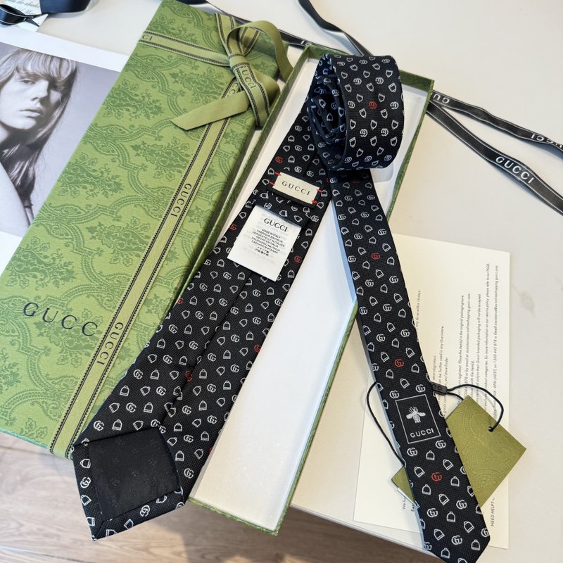 GUCCI GG 로고 프린트 넥타이 001-278477