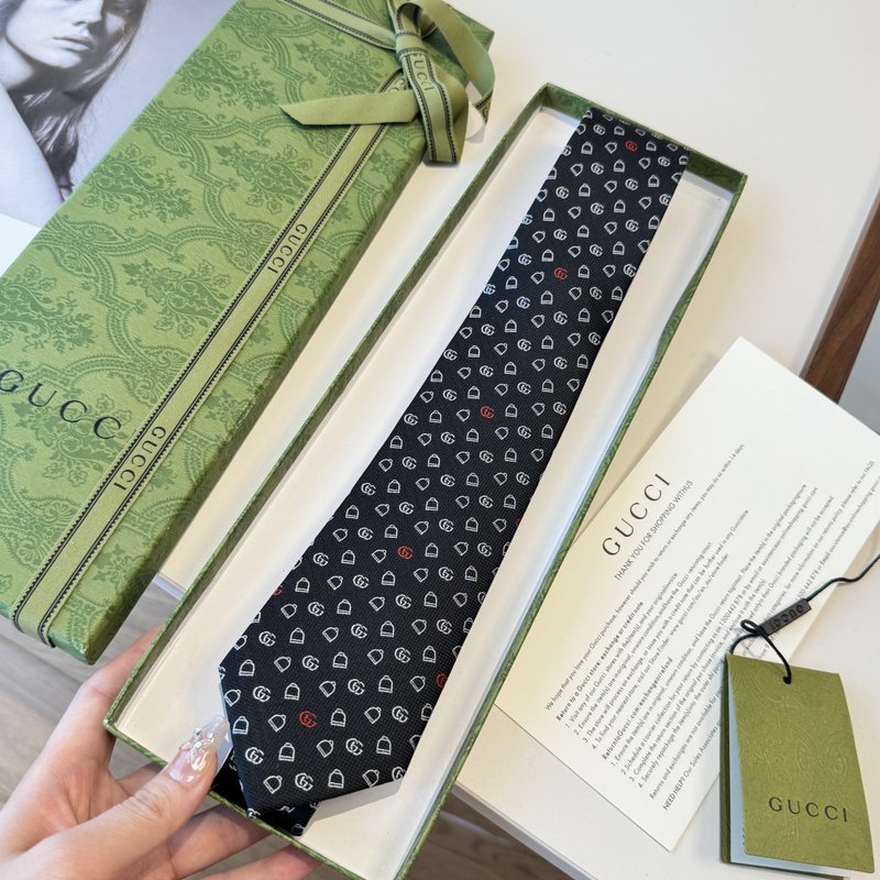 GUCCI GG 로고 프린트 넥타이 001-278477
