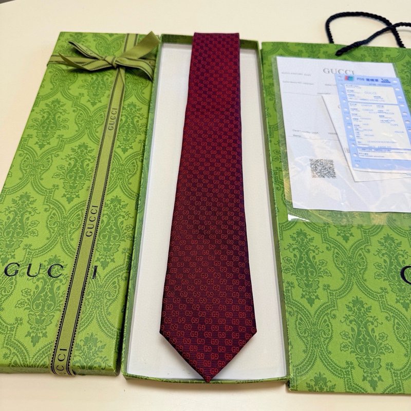 GUCCI 구찌 남성용 더블GG 실크 넥타이 001-278478