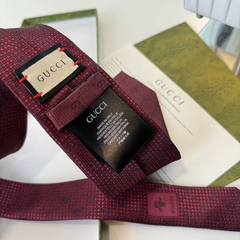 GUCCI GG 로고 프린트 실크 넥타이 001-278489