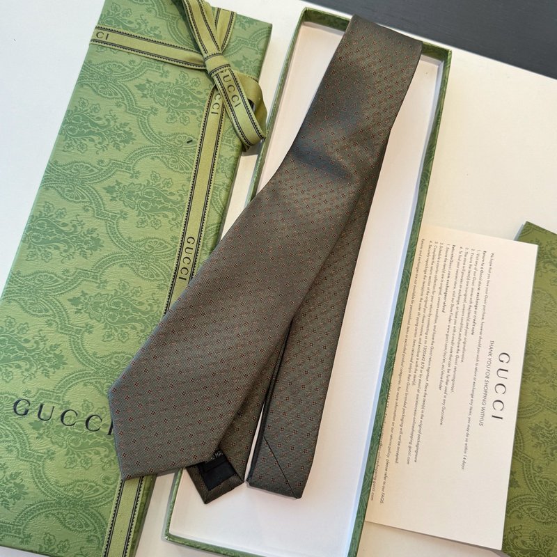 GUCCI GG 로고 프린트 실크 넥타이 001-278491