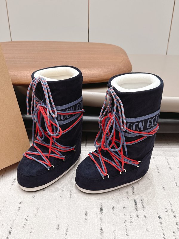 Moon Boot 커플 패밀리 스웨이드 스노우부츠 001-278557
