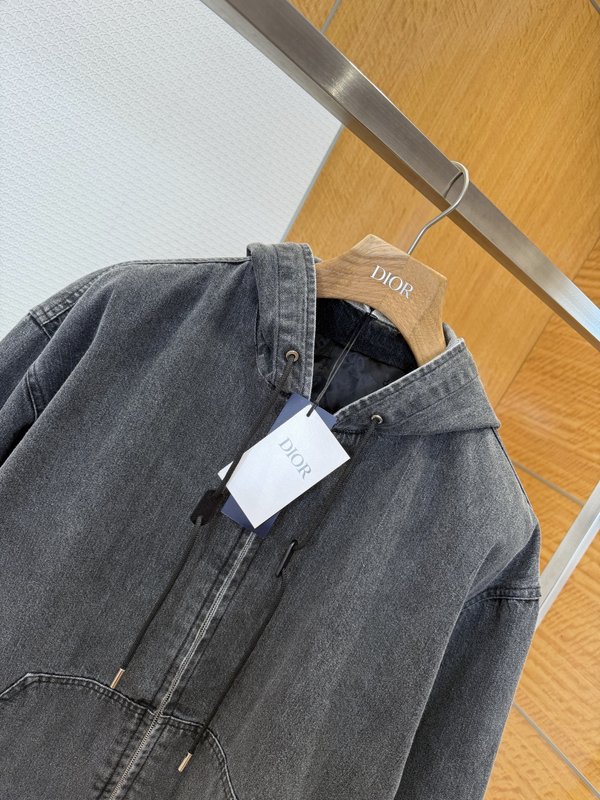 디올 그레이 로고 데님 자켓 001-278588