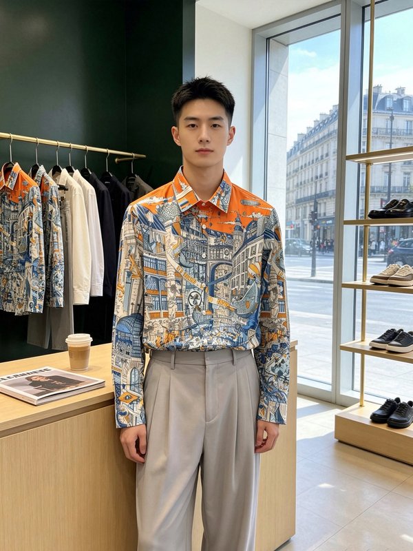 에르메스 2026 S/S 남성 캐주얼 셔츠 001-278691