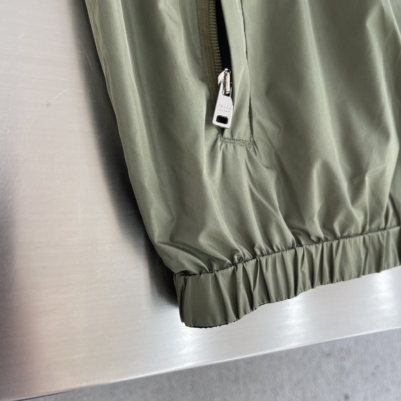Prada Re-Nylon 스탠드칼라 양면 재킷 001-278712