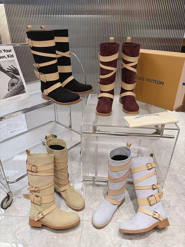 LV 레트로 레이스업 하이탑 부츠 001-278732