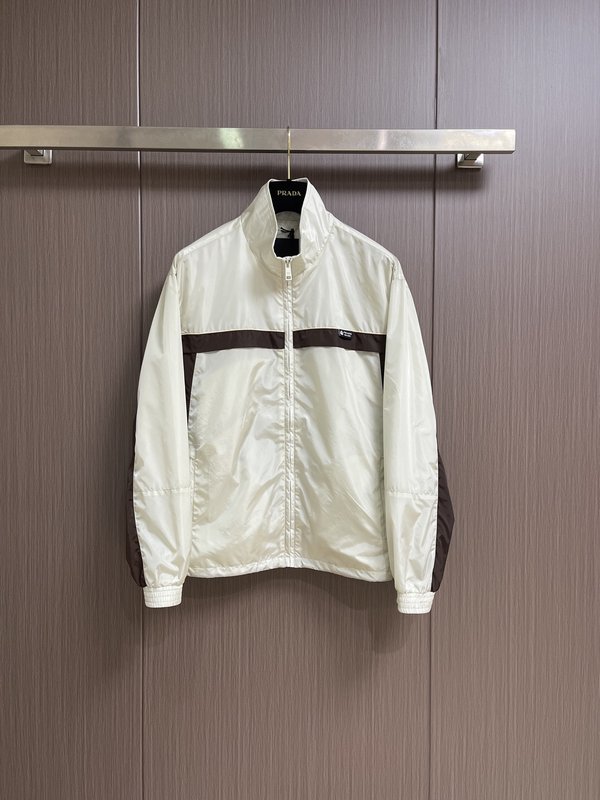 Prada 흑백 패치워크 윈드브레이커 001-278766
