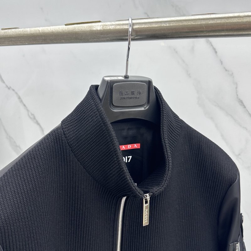 Prada 프라다 스탠드칼라 니트 재킷 001-278785