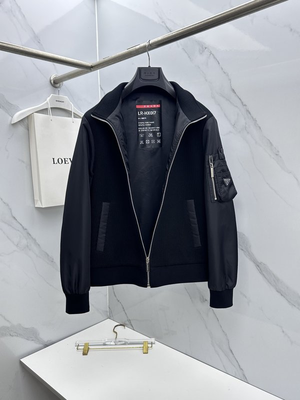 Prada 프라다 스탠드칼라 니트 재킷 001-278785