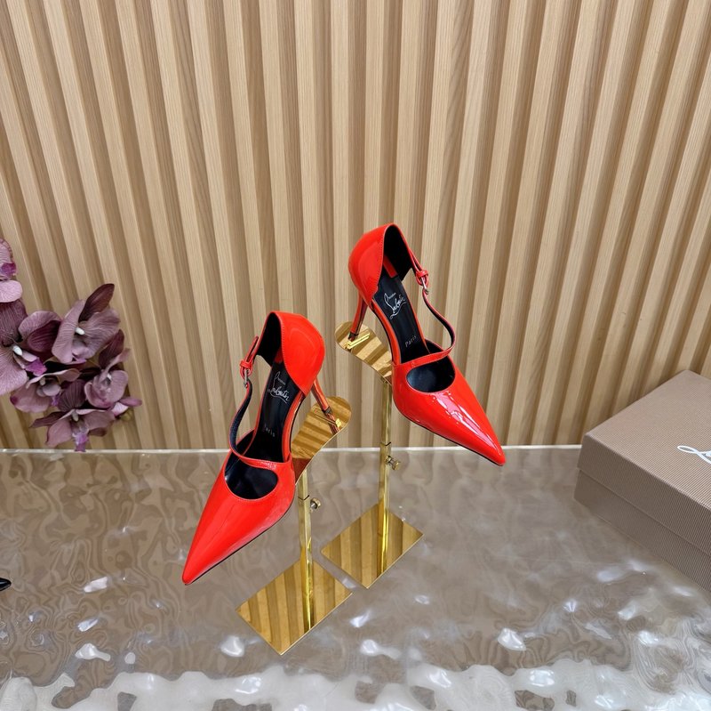 Christian Louboutin 레드솔 장미 하이힐 001-278802