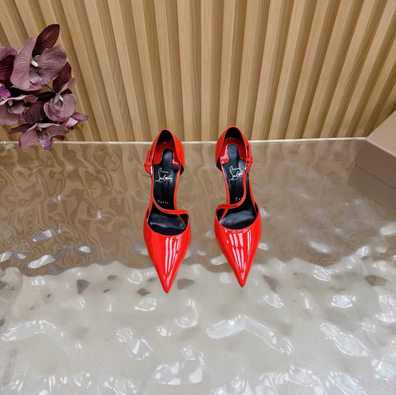 Christian Louboutin 레드솔 장미 하이힐 001-278802