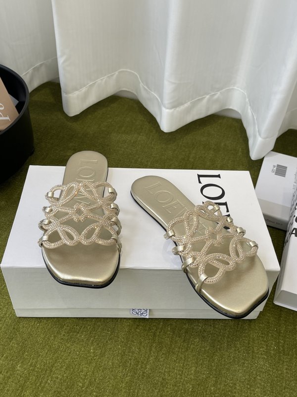 LOEWE 로에베 플랫 다이아몬드 슬리퍼 001-278863