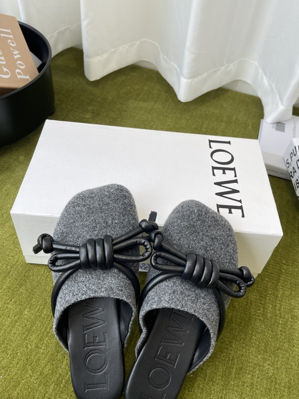 LOEWE 로에베 레트로 하프 슬리퍼 001-278880