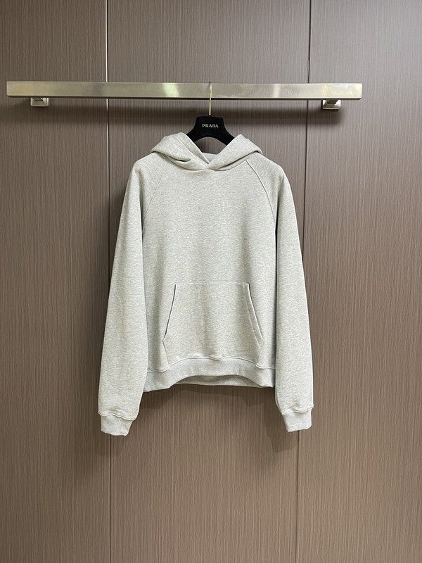 Prada 패치워크 가죽 장식 후드티 001-278898