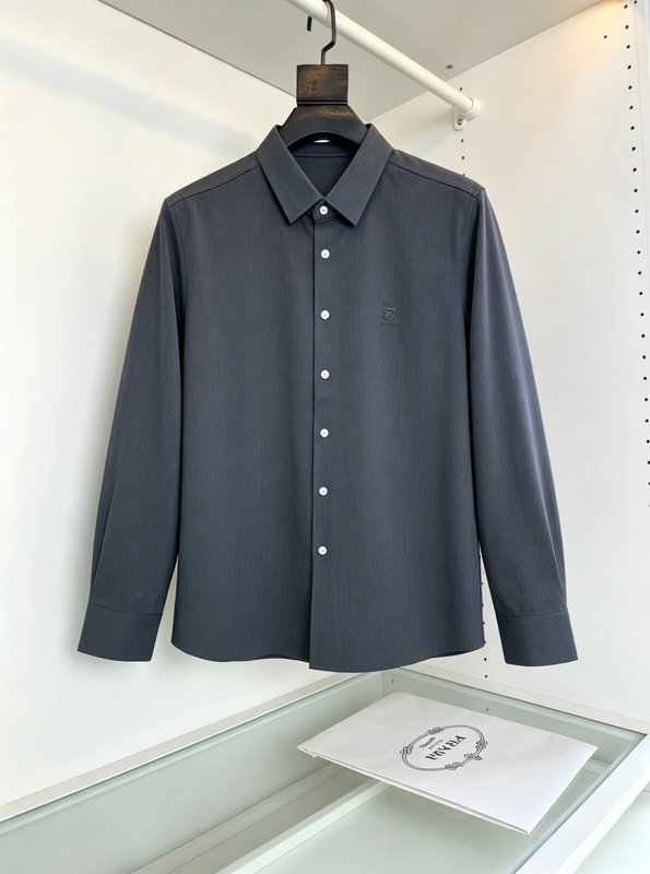 PRAD* 실크 면 셔츠 001-278909