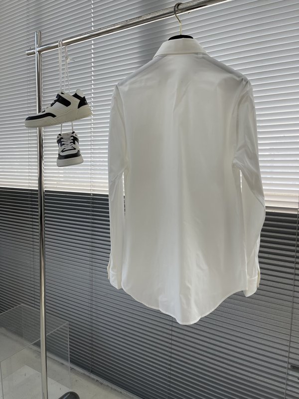 PRAD 칼라 디테일 포플린 셔츠 001-278924
