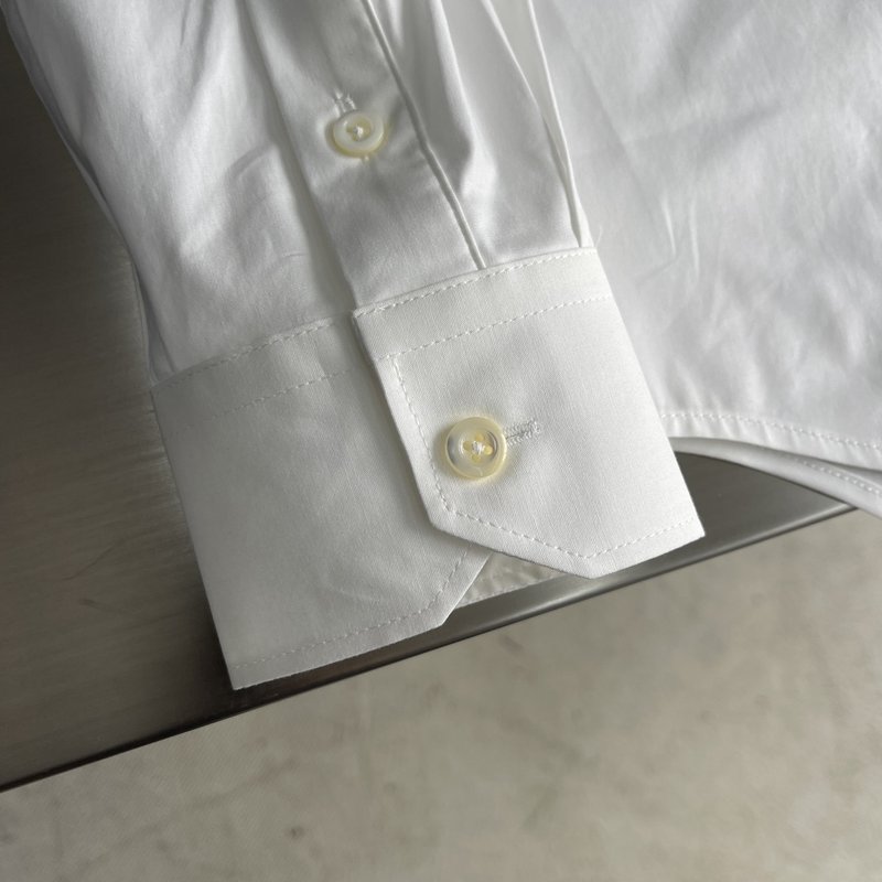 PRAD 칼라 디테일 포플린 셔츠 001-278924