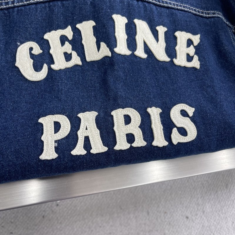 Celin Paris 패치 데님 자켓 001-278981