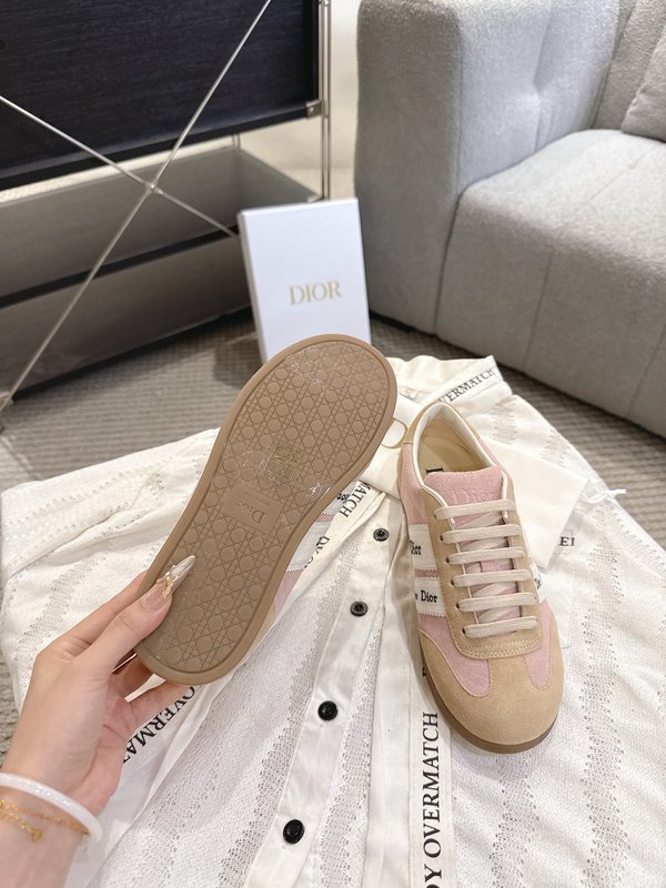 Dior Ribbon 자수 스니커즈 레트로 트레이닝화 001-279032