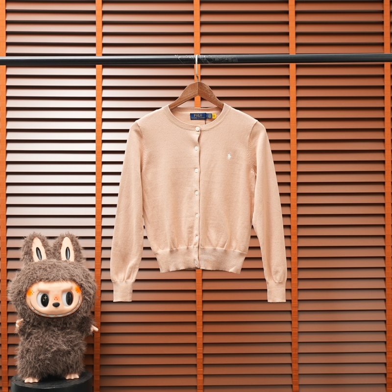 랄프 로렌 흰색 칼라 긴팔 가디건 001-279061