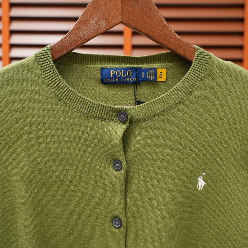 Ralph Lauren 피마코튼 카라 가디건 긴팔 001-279065
