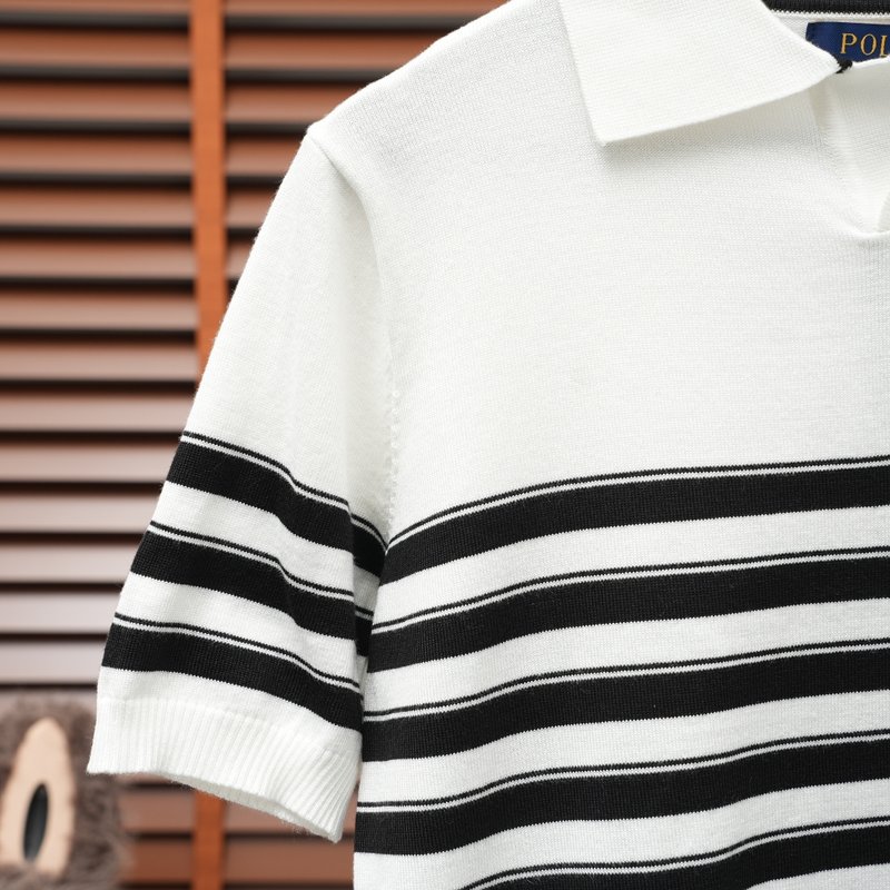Ralph Lauren V넥 스트라이프 니트 001-279119