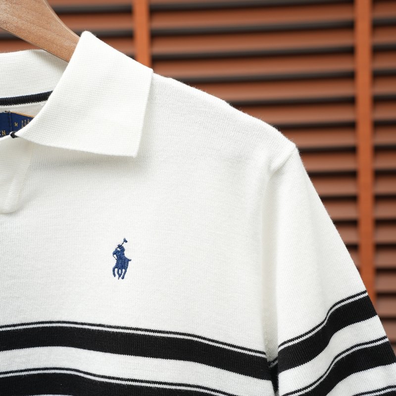 Ralph Lauren V넥 스트라이프 니트 001-279119