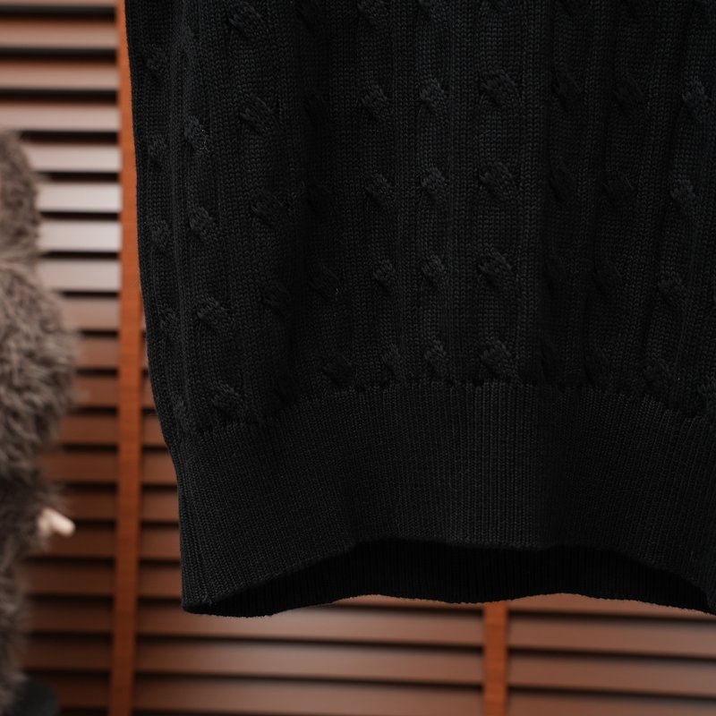Ralph Lauren V넥 케이블 니트 남성용 001-279122