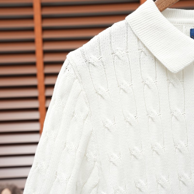 Ralph Lauren V넥 케이블 니트 남성 001-279124